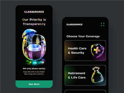 Illustrations for Insurance App Concept brush bubble design finance finance app financial app fintech fintech app glass gradient healthcare illustration illustrator insurance agency insurance app life insurance onboarding photoshop relax welcome