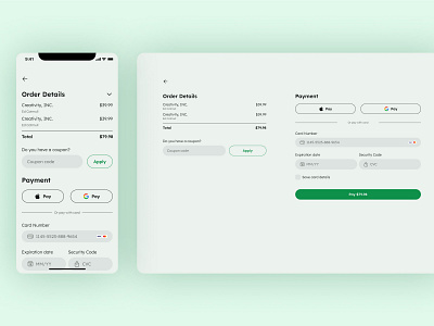 Credit Card Checkout - Daily UI 002 app design mobile ui web