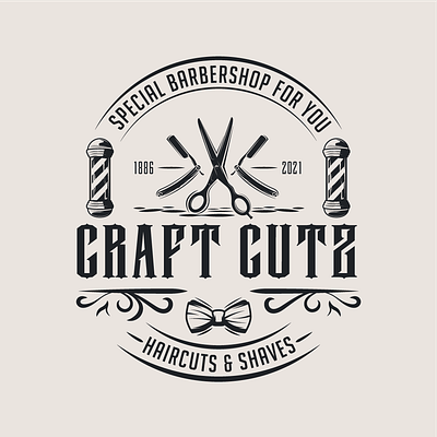 CRAFT CUTZ - Logotype branding creative design design graphic design illustration logo logodesign logotype ui vector