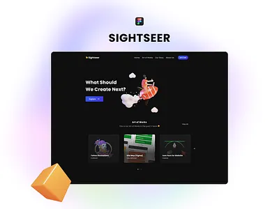 Sightseer Landing Page - UI/UX Design ux web landing page web landing page design website