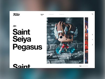 Saint Seiya #1 anime caballeros del zodiaco colorfull design funko funko pop mondrianizm saint saint seiya seiya slider ui uidesign