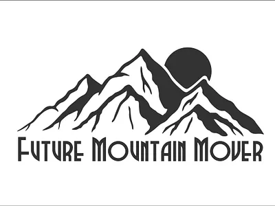 Future Mountain Mover apparel design childish design fashion funny illustration logotype motivational mountain mover trendy vector