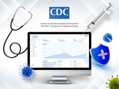 CDC Dashboard (Material Design) agency dashboard design digital agency information architecture material design prototype responsive ui user experience ux