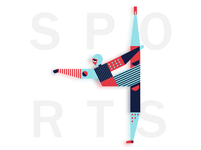 Sports Series-Yoga banner design illustration typography ui