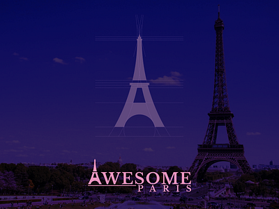 Awesome Paris Logo Design alesha design art awesome branding design eiffel grid initial initials inspirations letter a letters logo love mark paris procces tower vector