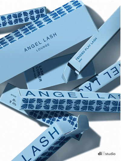 Branding & Packaging For Angel Lash Lounge | Diff Studio MY beauty brand branding design graphic design illustration logo monogram packaging pattern