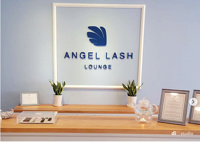 Logo Design For Angel Lash Lounge | Diff Studio MY beauty brand branding design graphic design logo