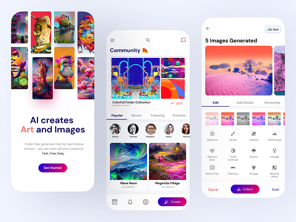 AI Art Maker by Saidur Zaman Saimon on Dribbble