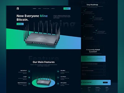 Crypto mining landing page. bit mining bitcoin mining sevice coin mining crypto crypto landing page crypto mining cryptocurrency landing landing page mine ui user interface design ux web webdesign website website design