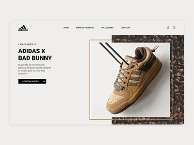 Adidas Web landing page - Web UI adidas bad bunny design ecommerce app uidesign user interface design
