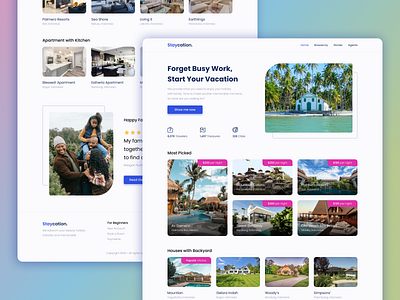 Staycation — Lodging Booking Platform app application booking booking app booking web branding design desktop staycation ui ux web web app website