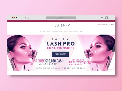 Website Design for Lash House animation brand branding cosmetics design development digital graphic design identity branding illustration motion graphics product product design ui ui ux ux vector website website design website development