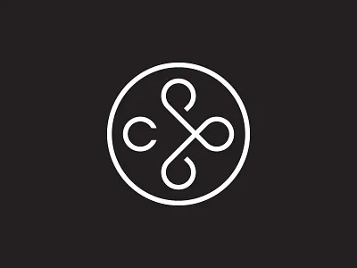 Cuerated logotype branding design geometry illustration letter letter c logo mark monogram ribbon symbol vector