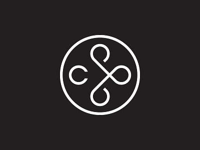 Cuerated logotype branding design geometry illustration letter letter-c logo mark monogram ribbon symbol vector