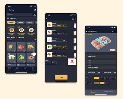 Pantry Management design figma ui