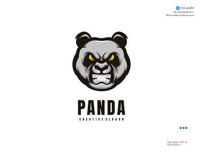 Panda Mascot Logo branding design icon illustration logo logo design logotype vector