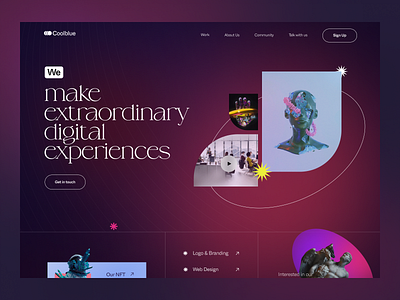 Design Studio Website app design branding clean design design studio design team gradient illustration landing page mesh gradient minimal mobile ui ui uidesign uiux web design website design