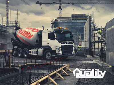 Quality dry mixes logo brand brandbook branding building business company concrette construction corporate create design dry mix identity logo logotype