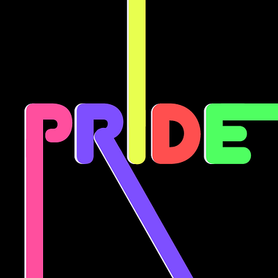 PRIDE - Font Play adobe design vector