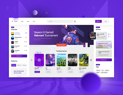 Gaming Stream UI - Light black branding clean gaming landing page layout lettering minimal modern simple typography ui ui design uidesign uiux ux vector web web design website