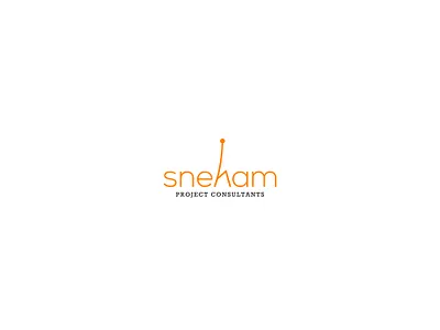 Sneham logo concept branding communication concept letter h logo mobile orange sneham tower