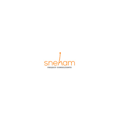 Sneham logo concept branding communication concept letter h logo mobile orange sneham tower