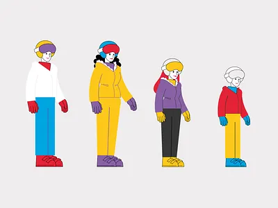 Skyriders 01 after effects character animation character design deckard977 explainer video illustration illustrator mauro mason motion design motiondesign motiongraphics ski skiing