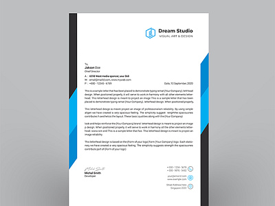 Letterhead Template graphic