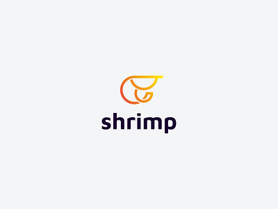 shrimp logo concept brand branding design graphic design illustration logo motion graphics ui ux vector