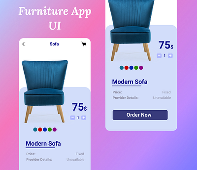 Furniture App UI Design app design app mockup design app ui flutter flutter app ui furniture app design furniture app ui mobile app design mobile app ui