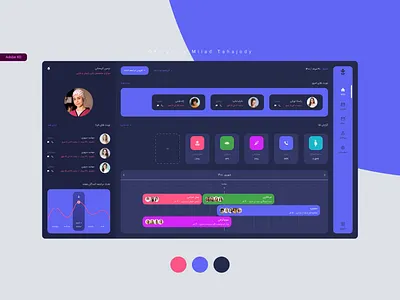 TABIB - Persian Dashboard - Medical admin panel adobe xd design medical minimal design pwa design report uiux uiux design user experience user interface web web application web design web panel