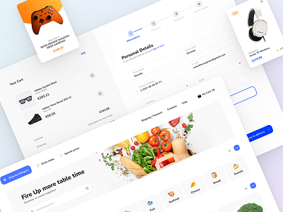 Xela UI Kit - Ecommerce templates design system desktop ecommerce figma prototyping shop store swiftui templates ui ui kit