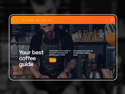 PapasCoffee blog brewing buying guide coffee coffee beans coffee blog design professional upqode webdesign wordpress wordpress design