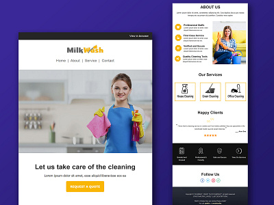 Mailchimp newsletter email template design for cleaning service editable email template email newsletter email template email template design html email template mailchimp mailchimp email template mailchimp newsletter newsletter design responsive email template