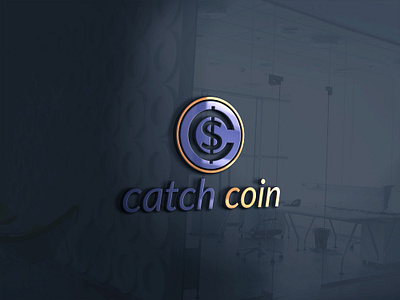 C Catch coin logo design branding business flyer creative flayer design illustration logo photoshop ux vector