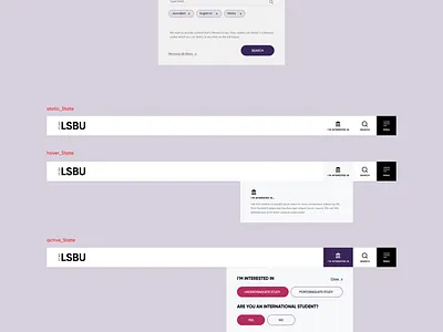 Personalisation Module Application - LSBU design product design tech ui ux web website