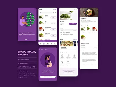 UrbanKisaan | App V1 design ui ux