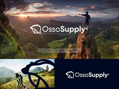 Outdoor gear brand bear branding design gradient logo logo design logodesign modern outdoor outdoor gear technology