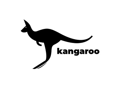 Kangaroo vector logo animal logo australia branding kangaroo logo peta