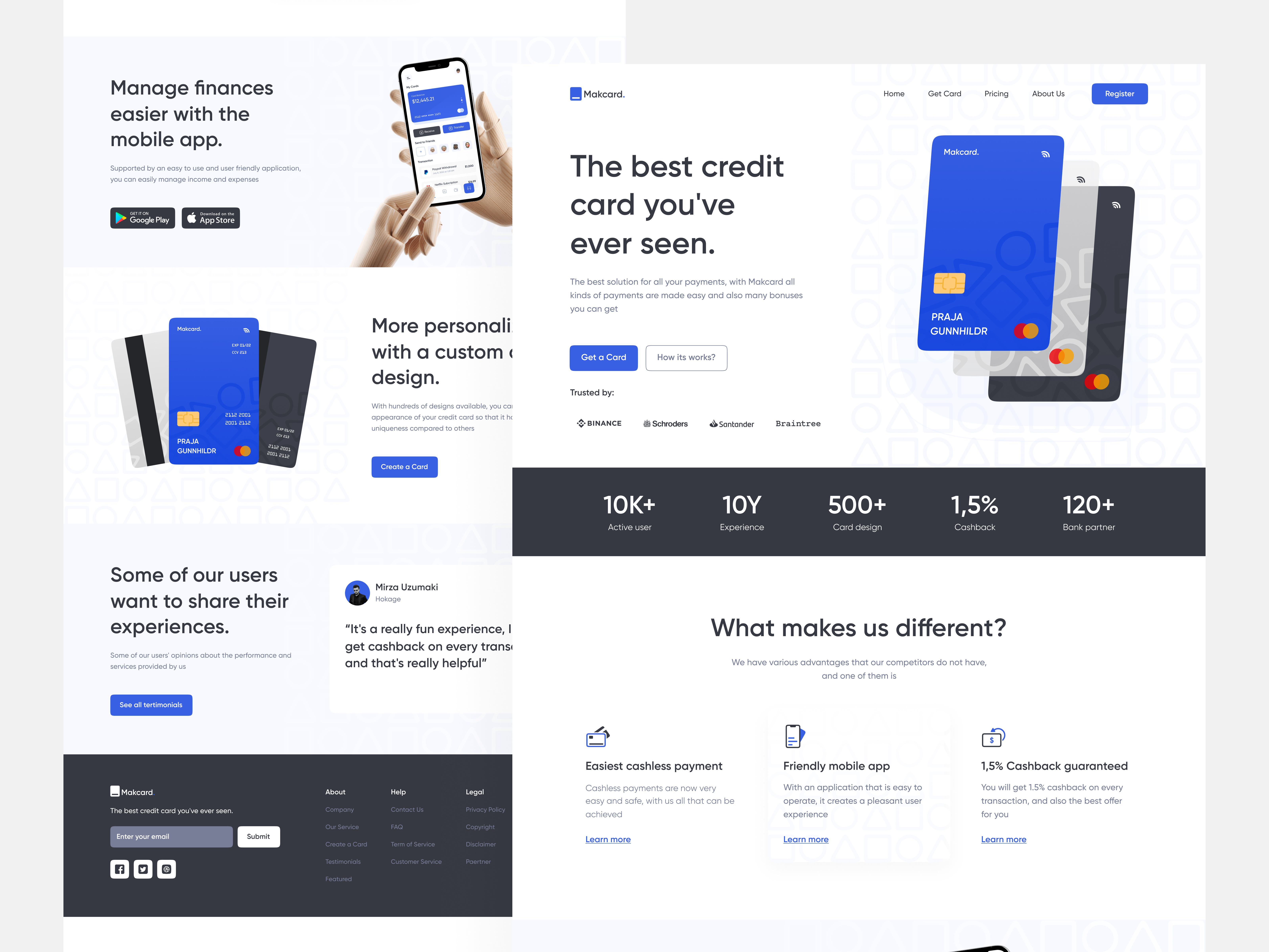Example of Landing Page + Webflow/Framer Dev