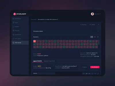 Driving Simulation Reporting automotive driving driving simulator portal report self driving car simulator