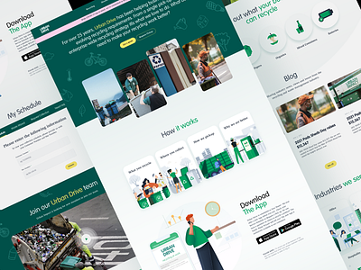 Recycling Website nature recycle ui uidesign uiux ux uxdesign wastemanagement webdesign website