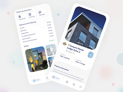 Real Estate & Mortgage app broker clean flat housing minimal properties real estate agency ui ux