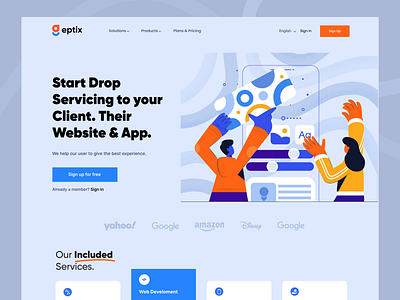 Web site design: landing page home page ui agency agency website designer home home page homepage illustraion landing landing page landingpage marketing product designer startup startup agency ui ux web design web page website website design