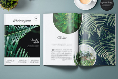 Guido Eco Garden Magazine 3d animation branding brochure catalog clean design graphic design illustration indesign logo magazine mockup motion graphics print printable template