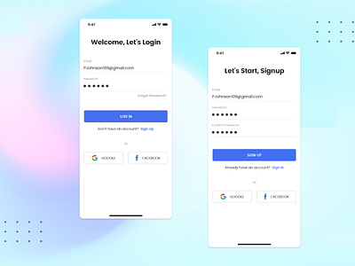 Login/Signup Screens - Eventzo change password confirm password create account eventzo forgot password log in login mobile app onboarding registration reset password sign in sign up signin signup ui uiux ux