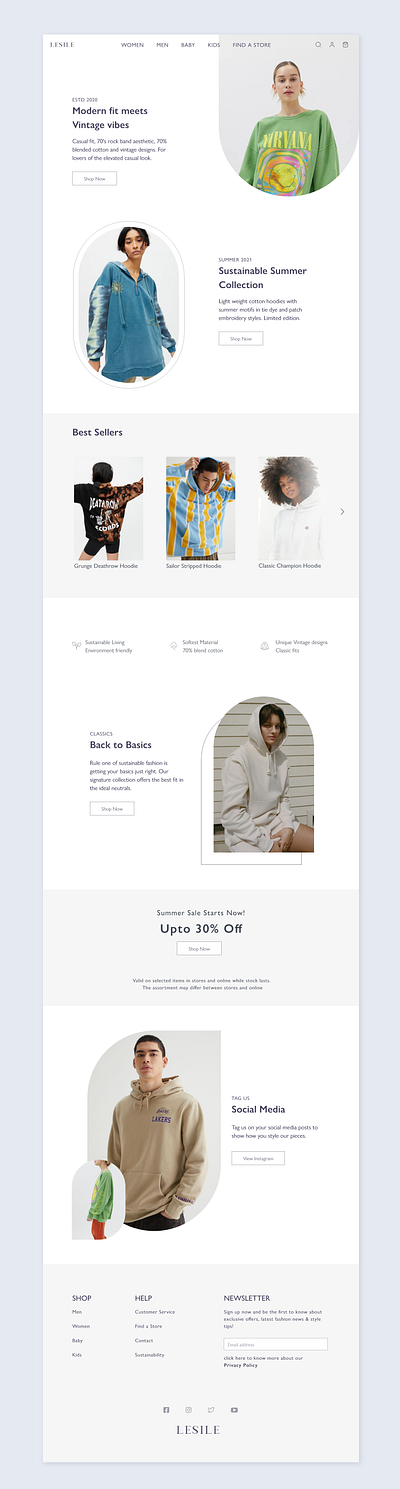 Web design : Landing Page clothing landing landing page web web design web page web ui website