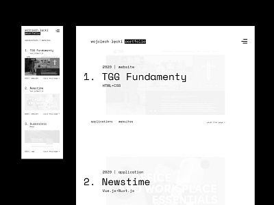 wojciech łęcki / portfolio branding developer front end developer graphic design logo ui ux web webdesign