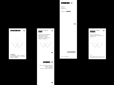 wojciech łęcki / mobile pages branding developer front end developer graphic design logo ux web webdesign