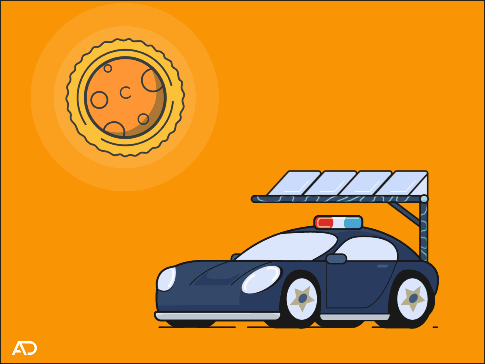 solar energy aftereffects animacao animation car carro design energia energy gif gif animated illustration minimalist motion design photoshop